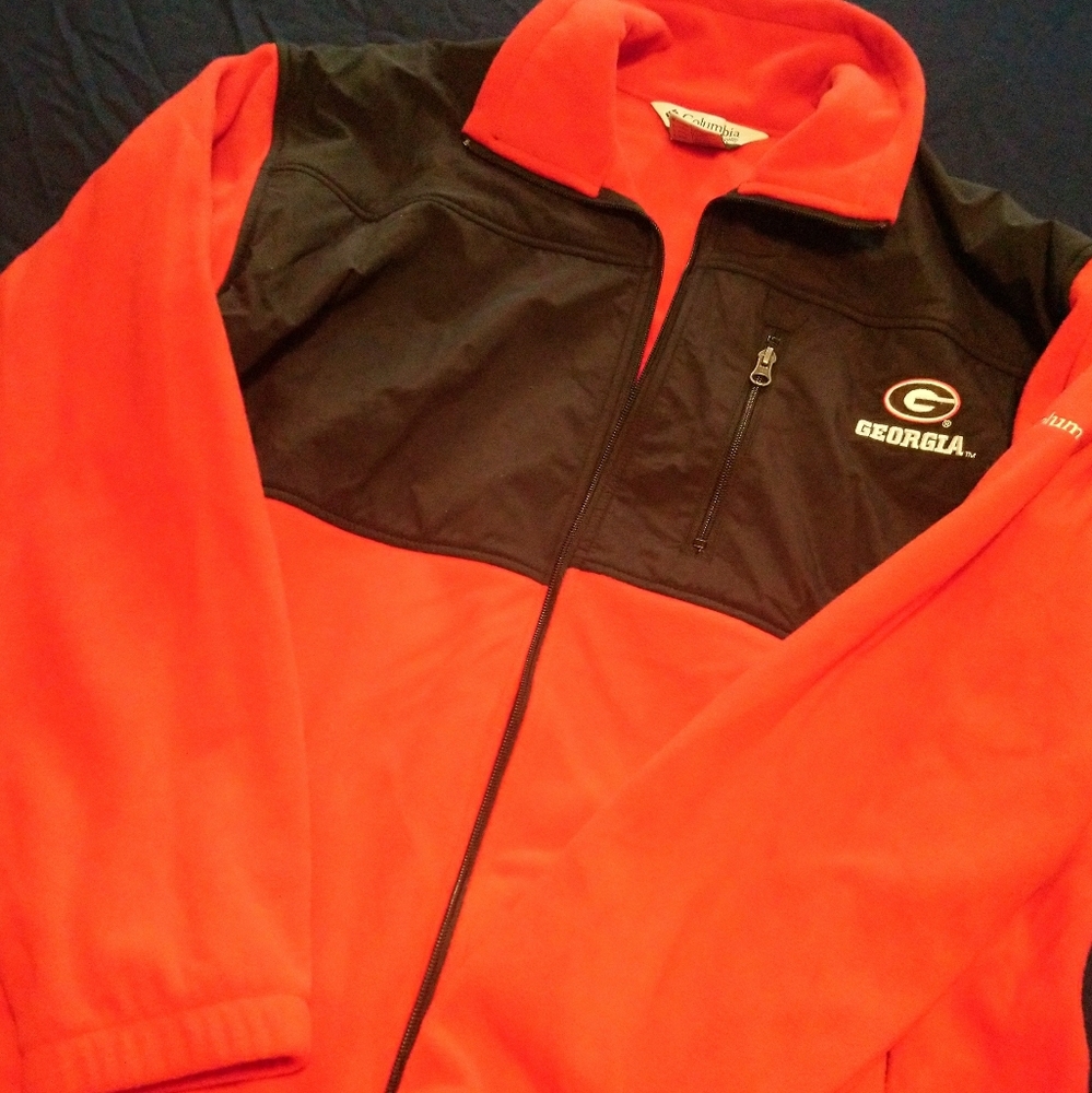 UGA Columbia Fleece Jacket Large